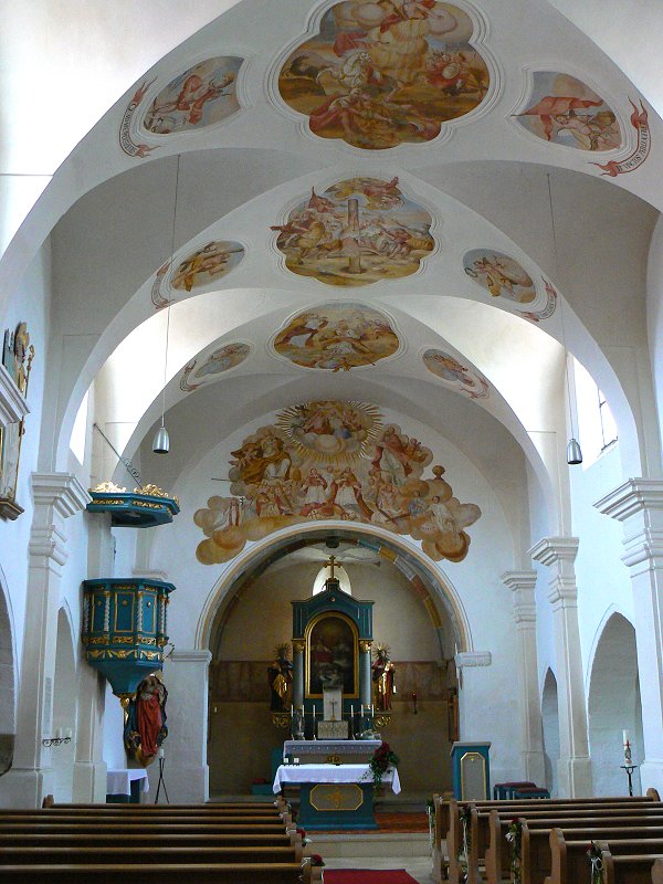 Barocke Fresken in der Kirche St. Peter und St. Paul in Perschen