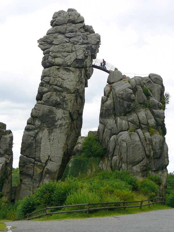 Externsteine - Turmfelsen, Treppenfelsen