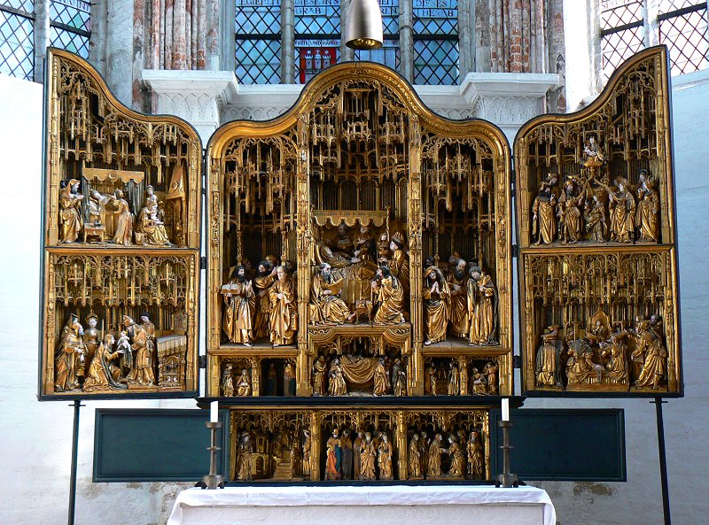 Antwerpener Flügelaltar in der Marienkirche in Lübeck