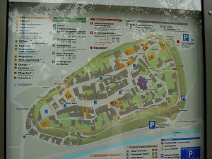 Nabburg - Stadtplan Altstadt und ehemaliges Gebiet der Burg