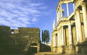 Merida - Teatro Romano gestiftet von Agrippa 16 v.Chr.