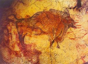 Steinzeitliche Höhlenmalereien in der Höhle von Altamira
