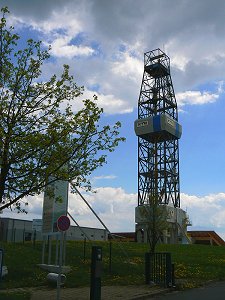 Der Bohrturm des Kontinentalen Tiefbohrprogramms KTB