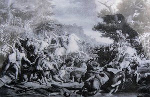 "Schlacht im Teutoburger Walde" von Friedrich Gunkel